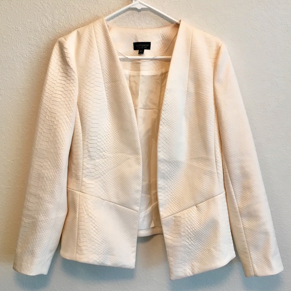 Topshop Jackets & Blazers - Topshop White Blazer